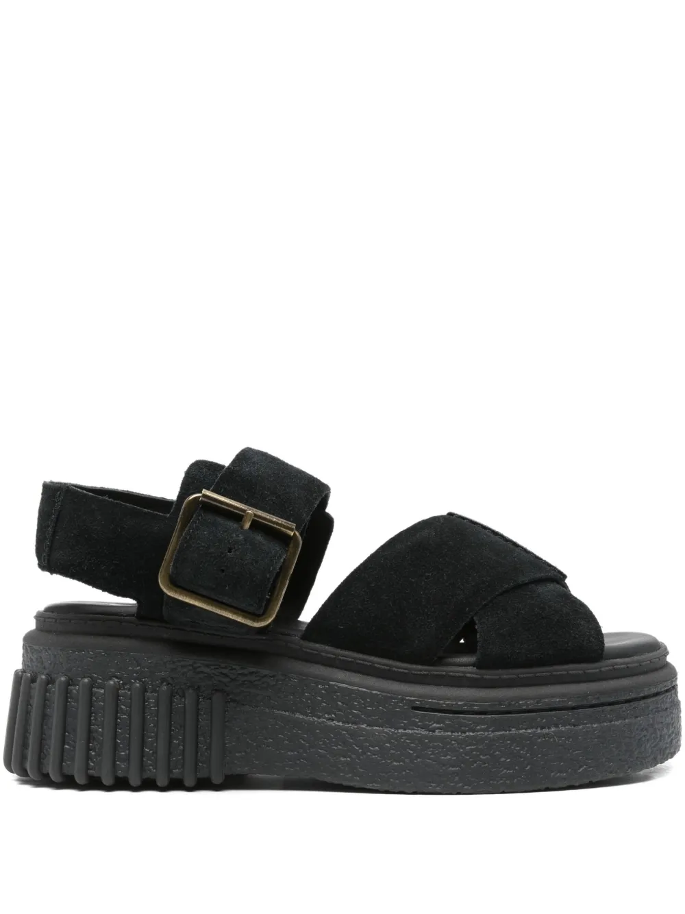 Сандалии Evamar 50 на платформе Clarks, черный