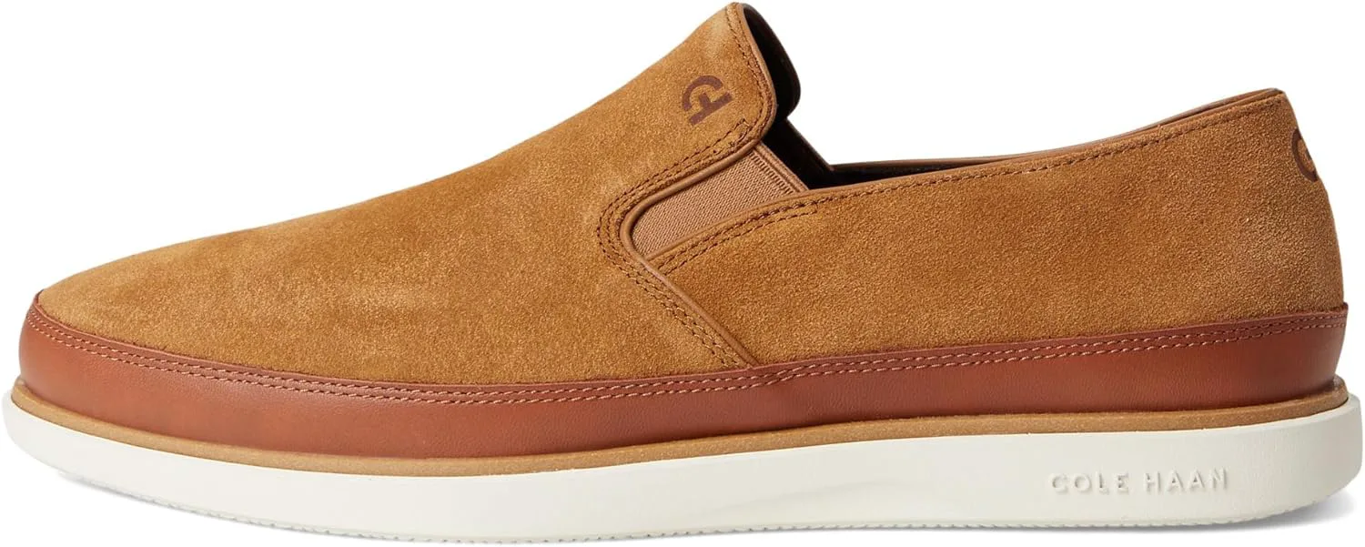 Мужские кроссовки Cole Haan Grandpro Strawspoint с эластичными вставками, золотой — фото 4