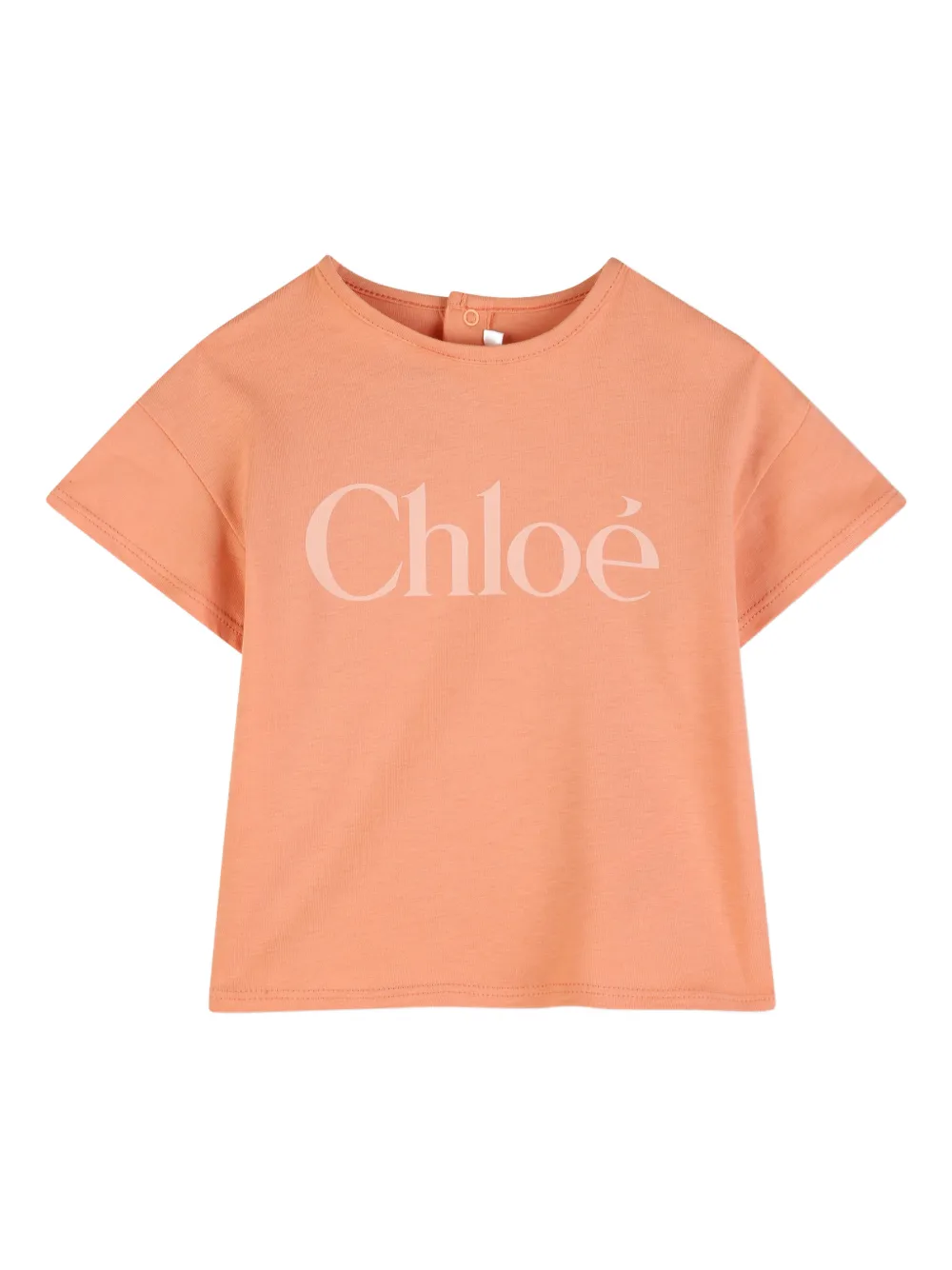 

Футболка с логотипом Chloé Kids, оранжевый