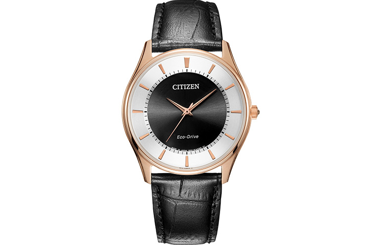 

CITIZEN Часы Ecology-Drive Collection Solar Movement Cowhide Strap Watch Men's Watch White Dial