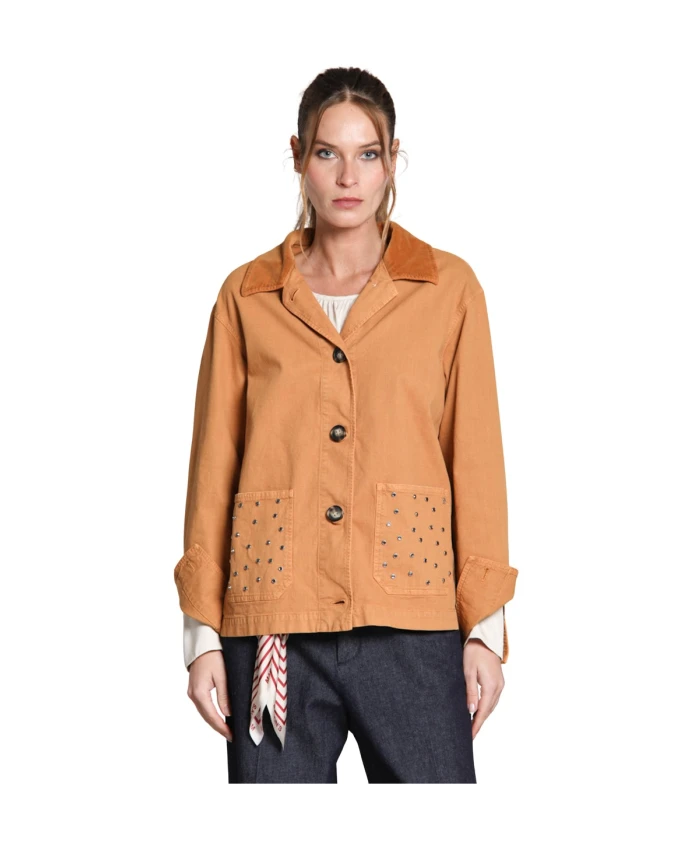 

Женская куртка из ткани «панама» с неоднородной текстурой. Mason'S, бежевый