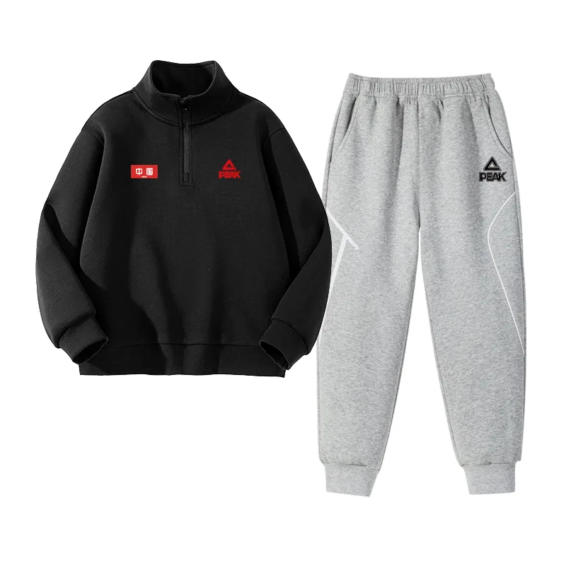 Спортивный костюм для детей PEAK Black/PK China Red