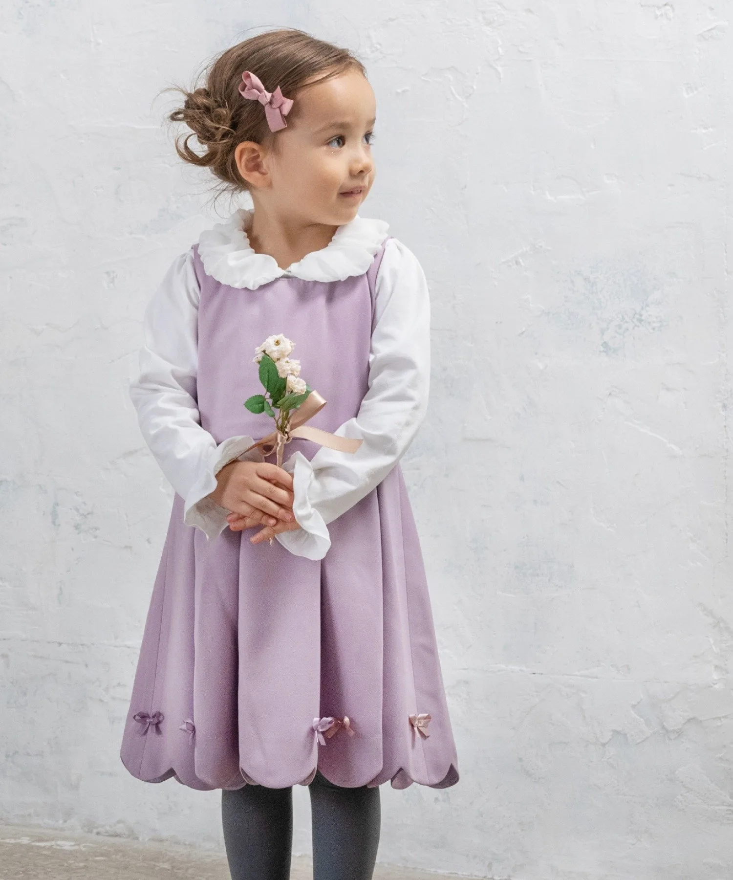 Формальный комплект с волнистым краем (2 предмета) Panpantutu, Lavender