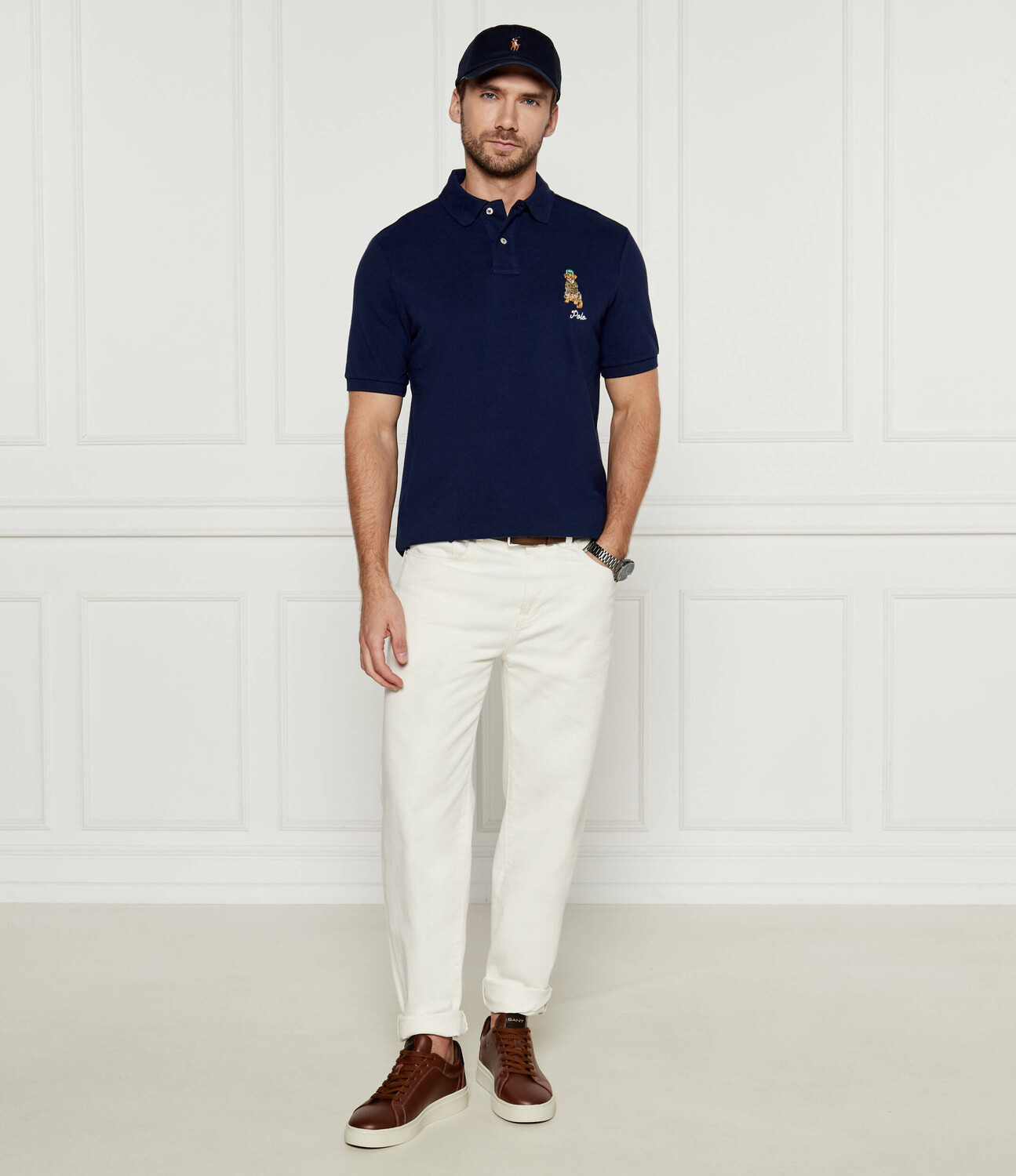 Поло Classic Fit Polo Ralph Lauren, темно-синее — фото 2