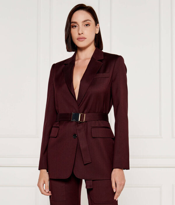 

Шерстяная элегантная куртка Cortez Regular Fit Pinko, бургундия
