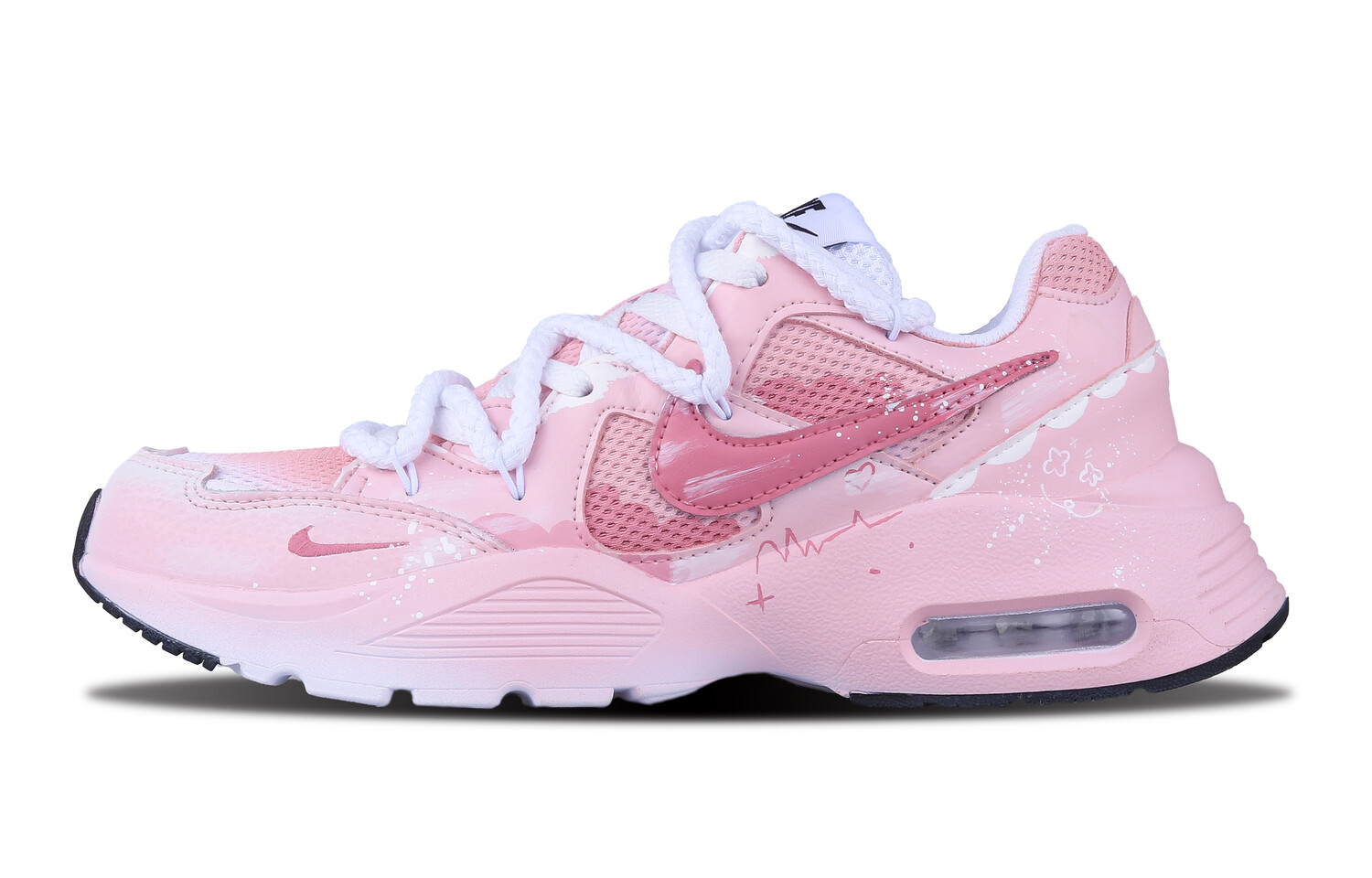 

Кроссовки Air Max Fusion женские с низким верхом розового цвета Nike