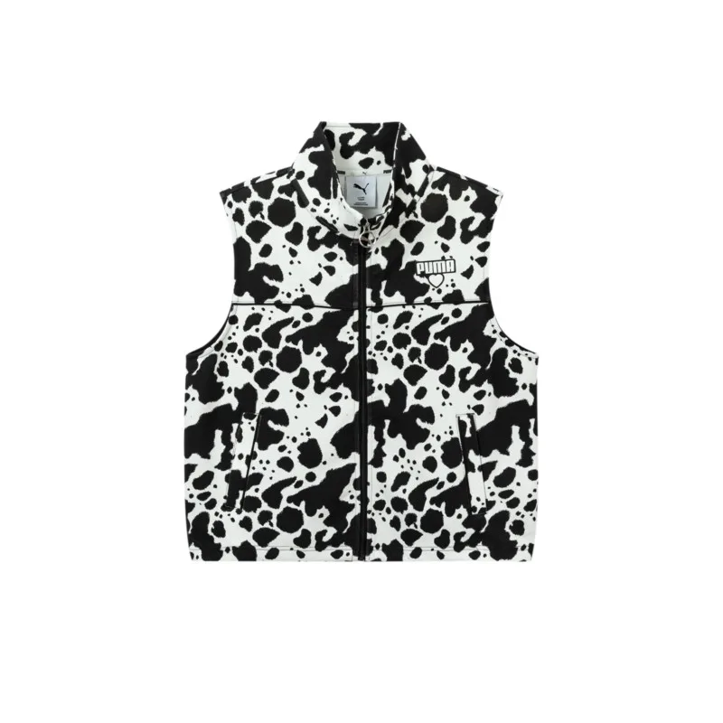 Детский жилет с лацканами Moderate PUMA, черный floral tone 00390