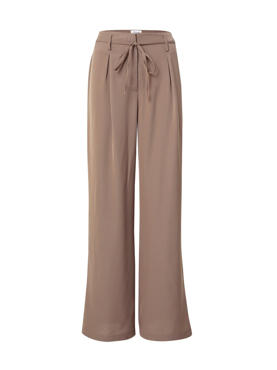 

Брюки STUDIO SELECT Wide leg Pleat-Front Pants Melika, коричневый