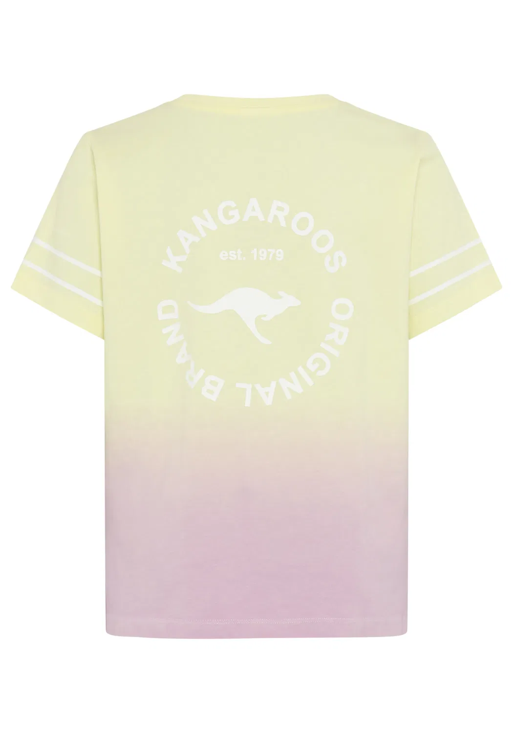 Футболка с градиентом Kangaroos, желтый/фиолетовый — фото 3