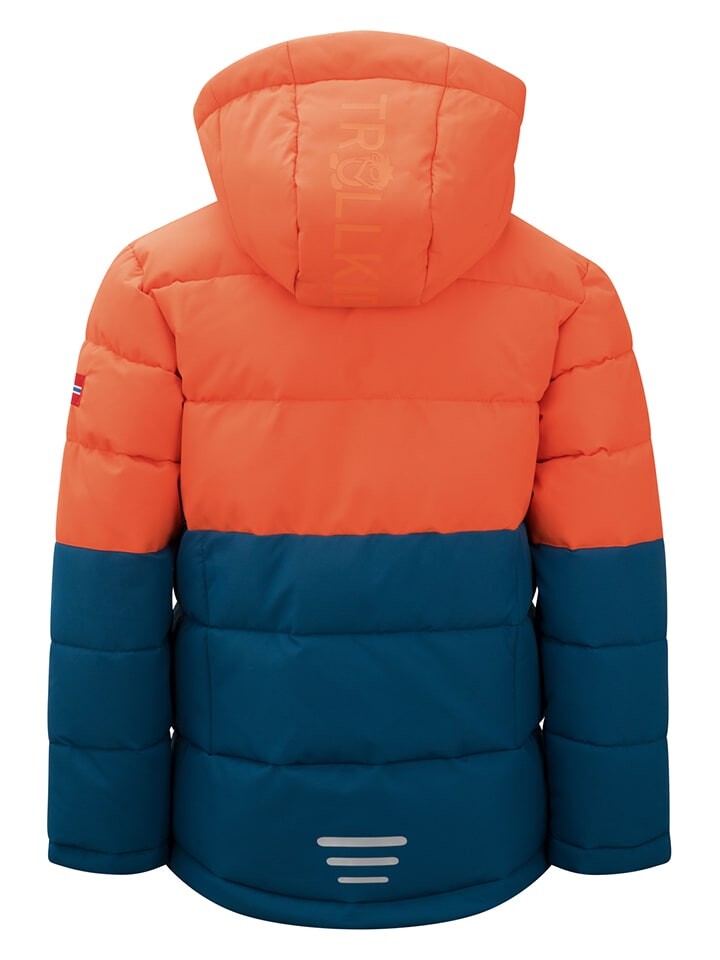 Зимняя куртка Trollkids Winterjacke Gryllefjord, цвет Dunkelblau/Orange — фото 2