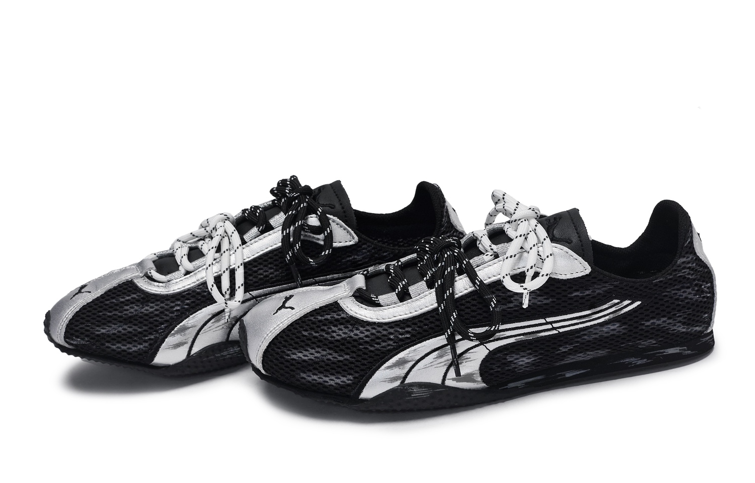 PUMA H Street Casual Shoes Unisex Low top Black/White/Silver — фото 4