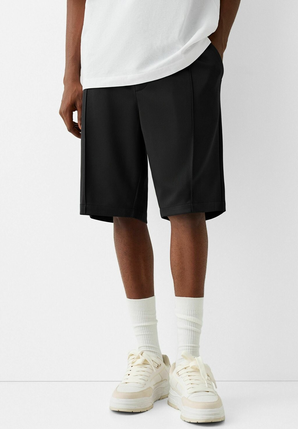

Спортивные шорты INTERLOCK JOGGER Bershka, цвет black