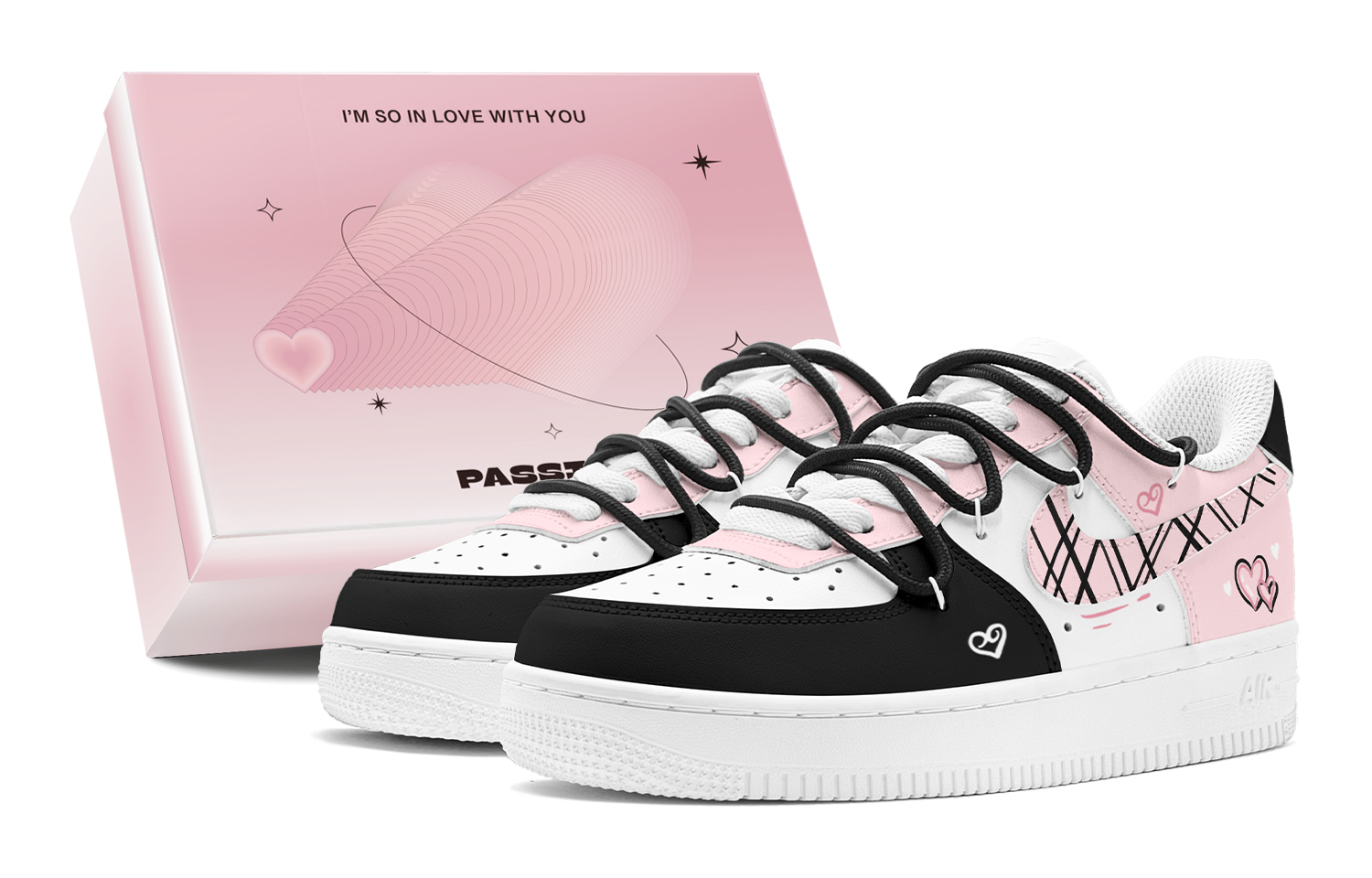 

Детские кроссовки для скейтбординга Air Force 1 LE Low Top для подростков Nike, черный