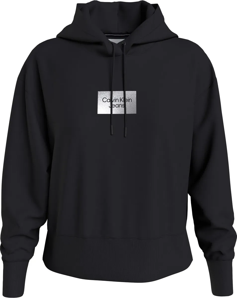 

Толстовка Calvin Klein Jeans "INSTITUTIONAL BOX HOODIE" с логотипом бренда Calvin Klein на груди, цвет Ck Black