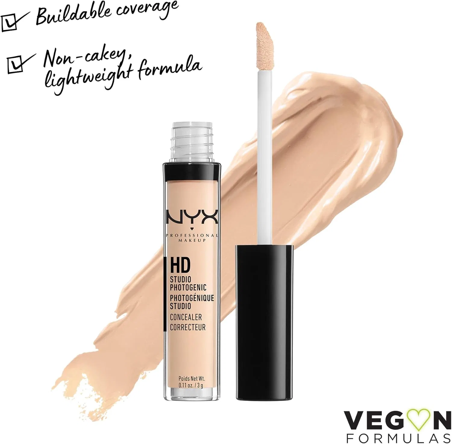 Консилер Nyx Professional Makeup 3 шт. 0.1 oz Цвет: 01 Porcelain — фото 2