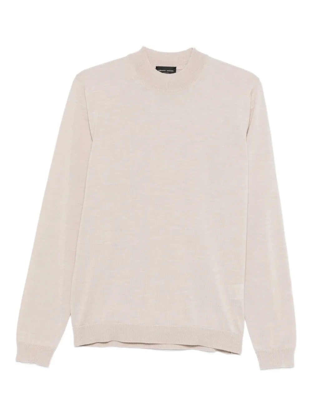 

Свитер с воротником-стойкой Roberto Collina, нейтральный