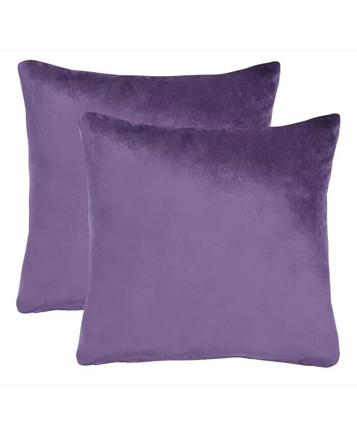 

Подушка Jovanni 18 x 18 дюймов (набор из 2 шт.) Safavieh, фиолетовый