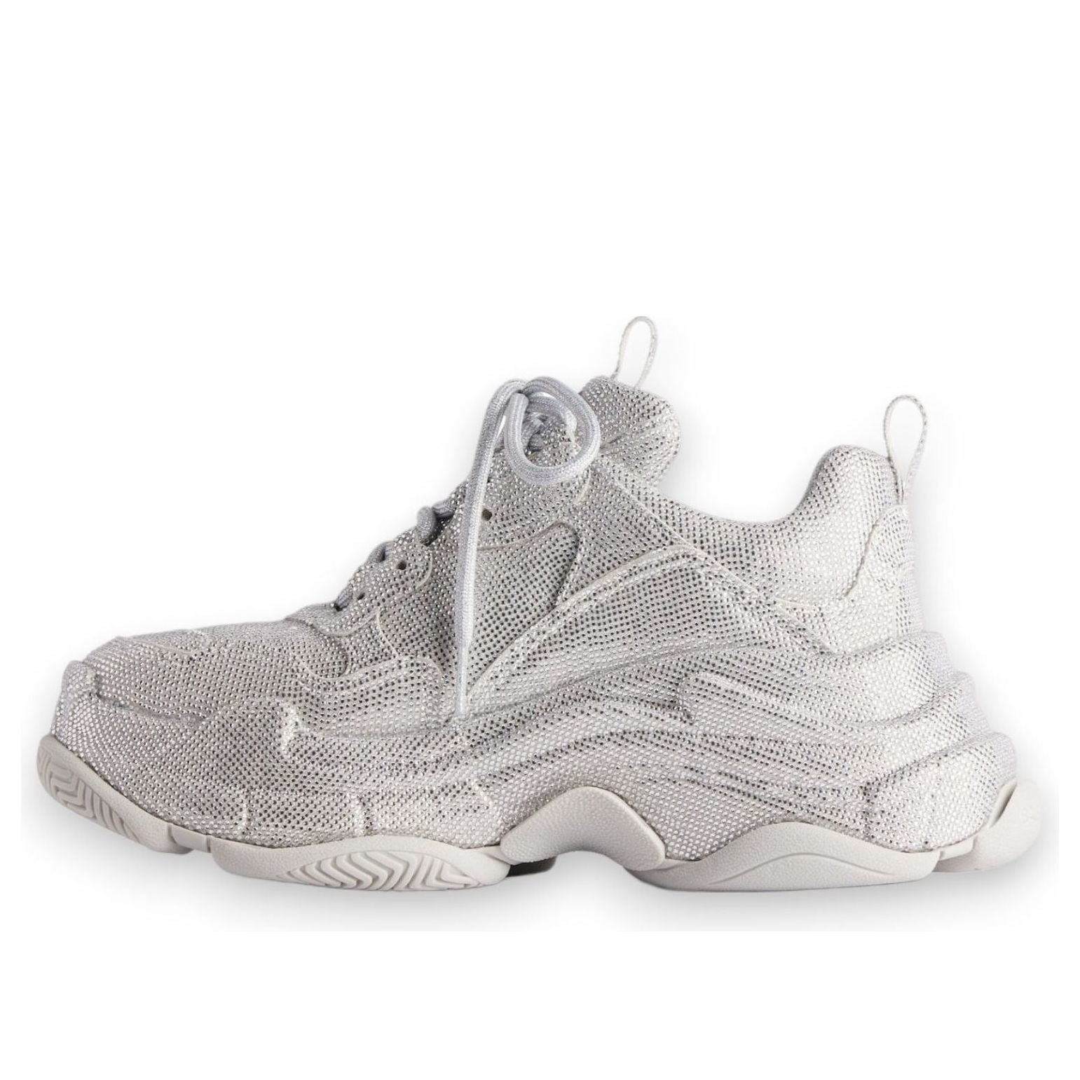 Кроссовки (WMNS) Balenciaga Triple S 'Light Grey Rhinestones'