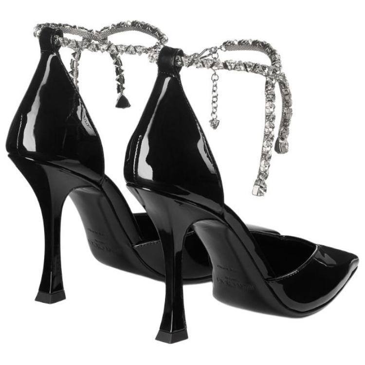 Стиви Нестандартный каблук Высокие каблуки 10 см Женские Черные Jimmy Choo — фото 3