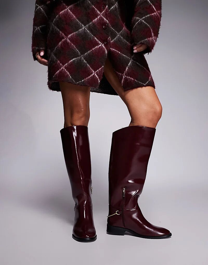 Сапоги для верховой езды River Island красного цвета — фото 3