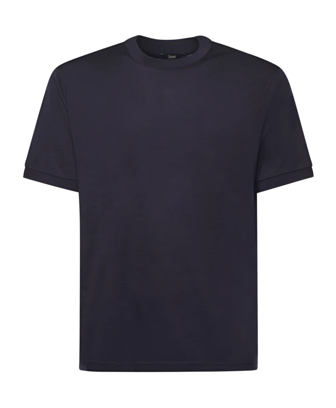 

Футболки и поло из шерстяного трикотажа Herno, синий