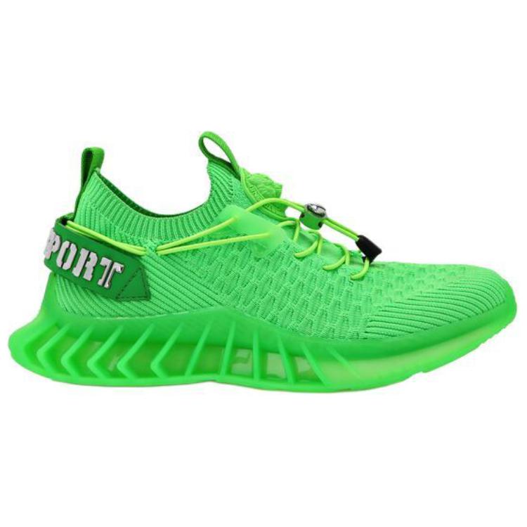 Низкие повседневные кроссовки Unisex Зеленый флуоресцентный PLEIN SPORT — фото 2