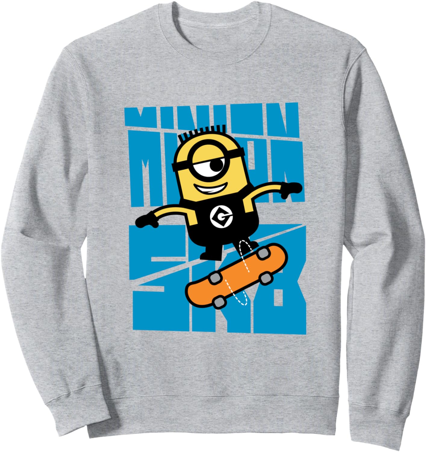 

Толстовка Minion SK8 (SLASH CARL) Minions, серый