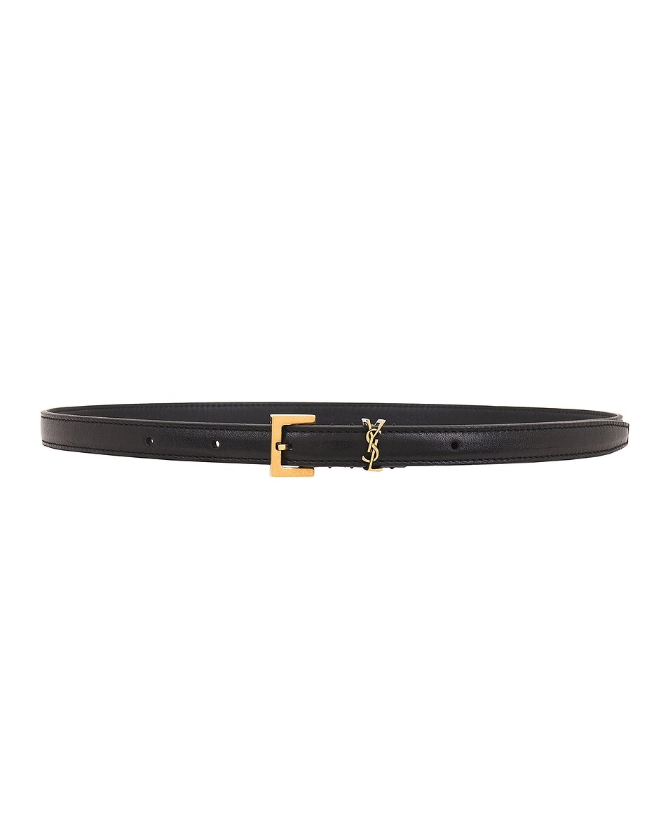 

Ремень с монограммой Saint Laurent, цвет Nero