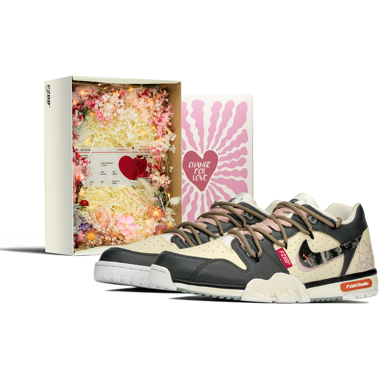 

Кроссовки Nike Air Cross Trainer Training Shoes Men Low-top Rice/brown/powder, коричневый