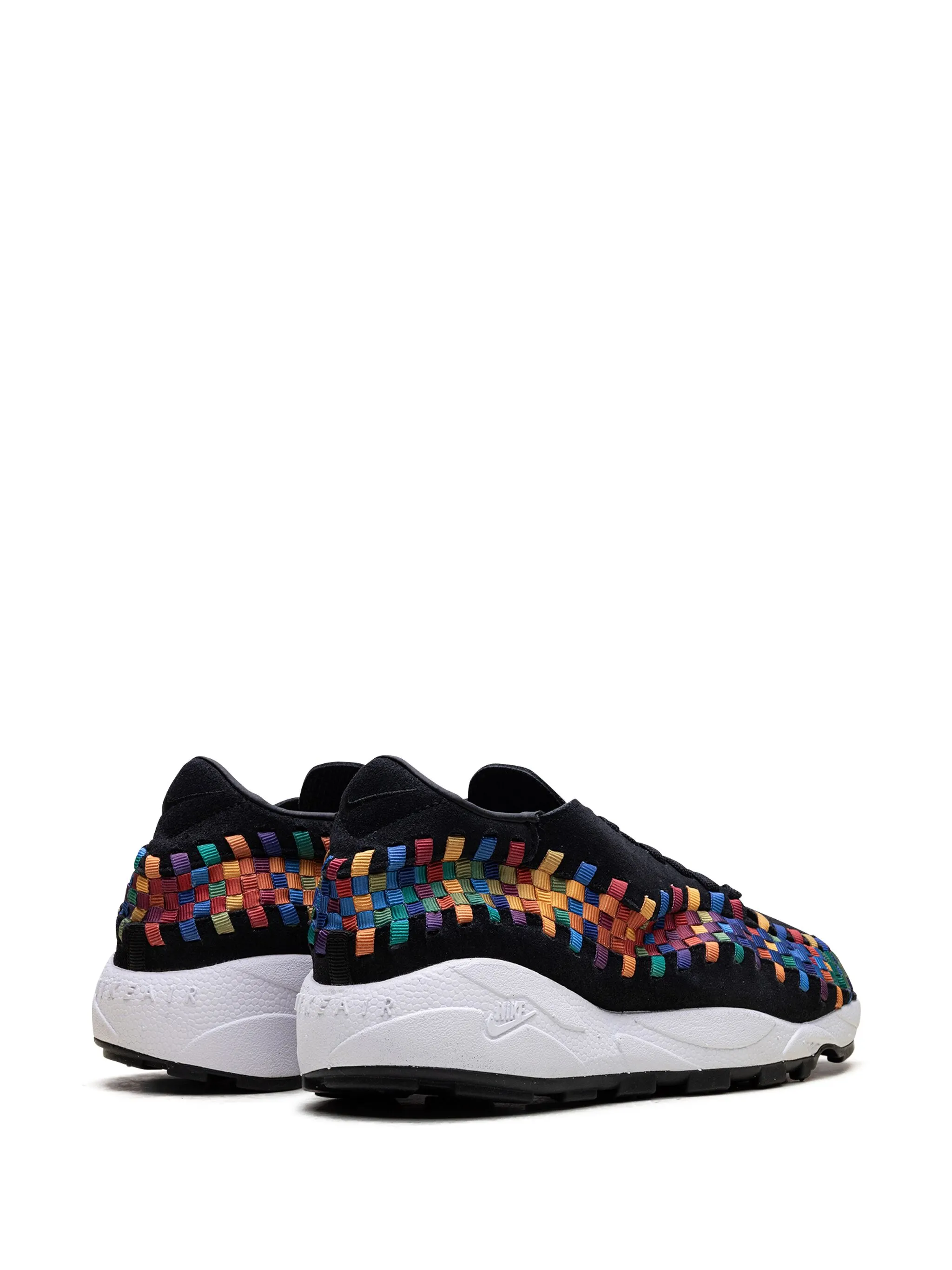 Кроссовки Air Footscape Rainbow - Black/White Nike, черный — фото 3