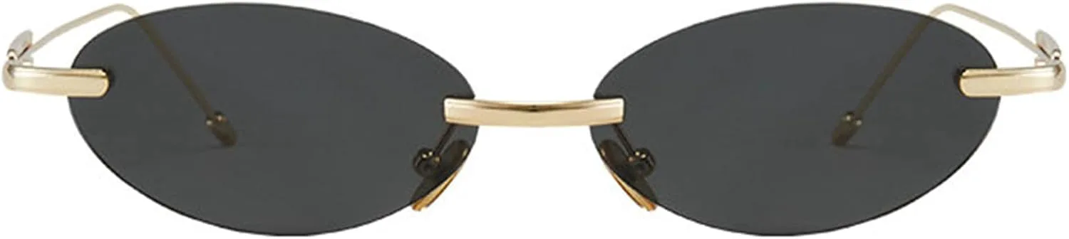 

Солнцезащитные очки Helena Retro Polygon для женщин, без оправы, модные шестиугольные солнцезащитные очки в стиле панк с металлической оправой, очки для женщин, C2