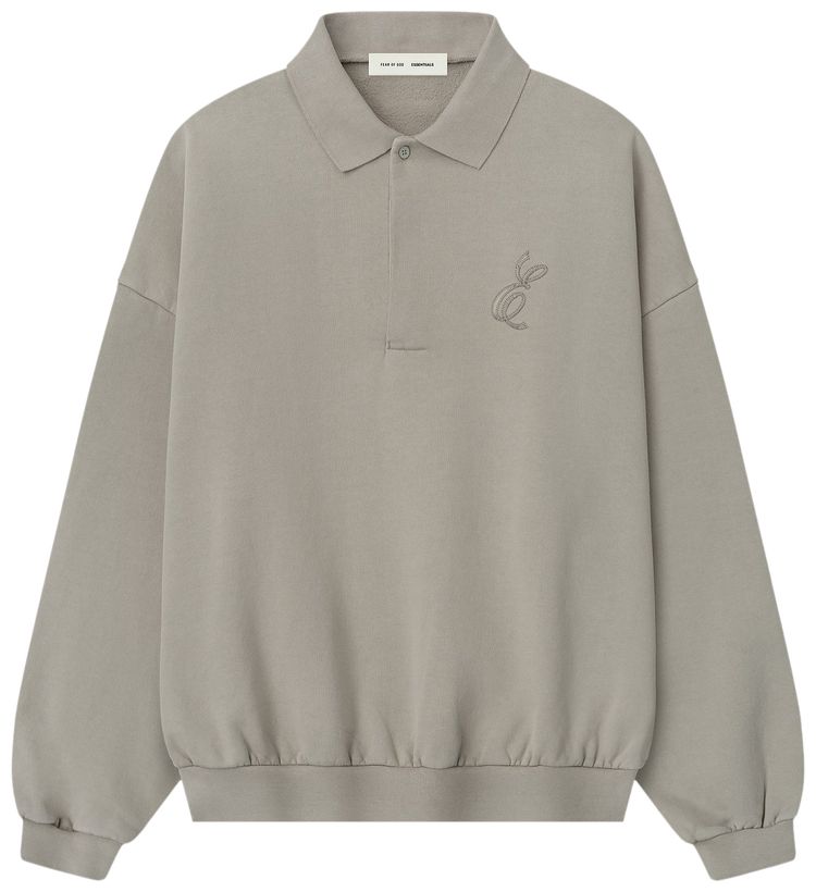 

Классическая толстовка-поло Fear of God Essentials, серый