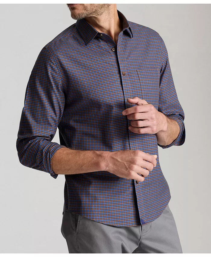 

Мужская классическая рубашка Knight с пуговицами, без складок, slim fit UNTUCKit, коричневый