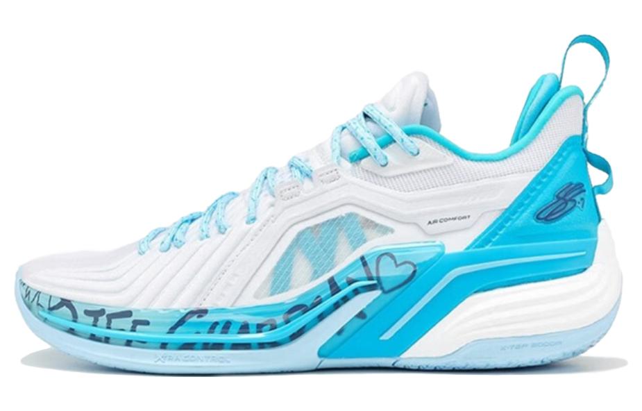 

XTEP Джереми Лин Три Поколения баскетбольные кроссовки мужские низкие сине-белые