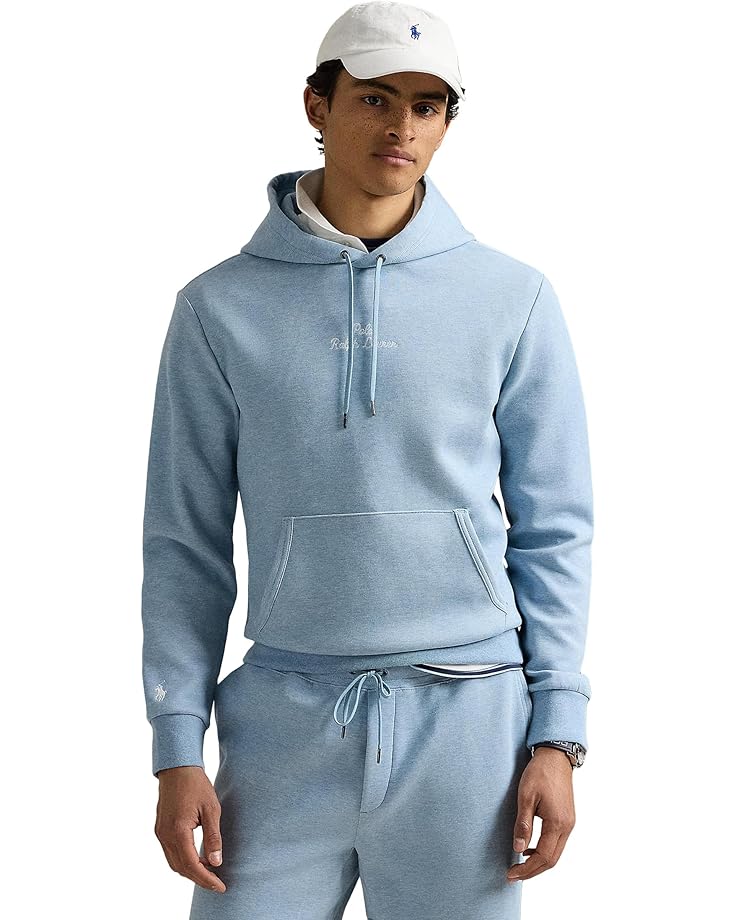 

Худи Polo Ralph Lauren Logo Double-Knit Hoodie, цвет Modern Blue Heather
