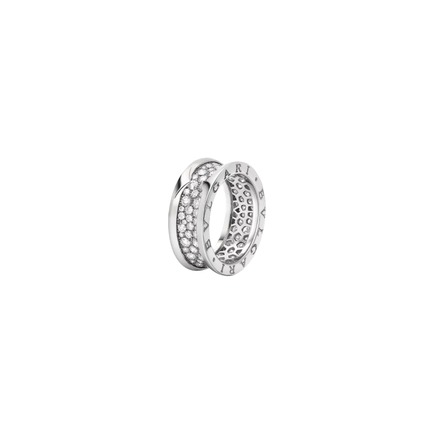 

Кольцо Bulgari B.zero1 из белого золота с бриллиантовым паве по спирали