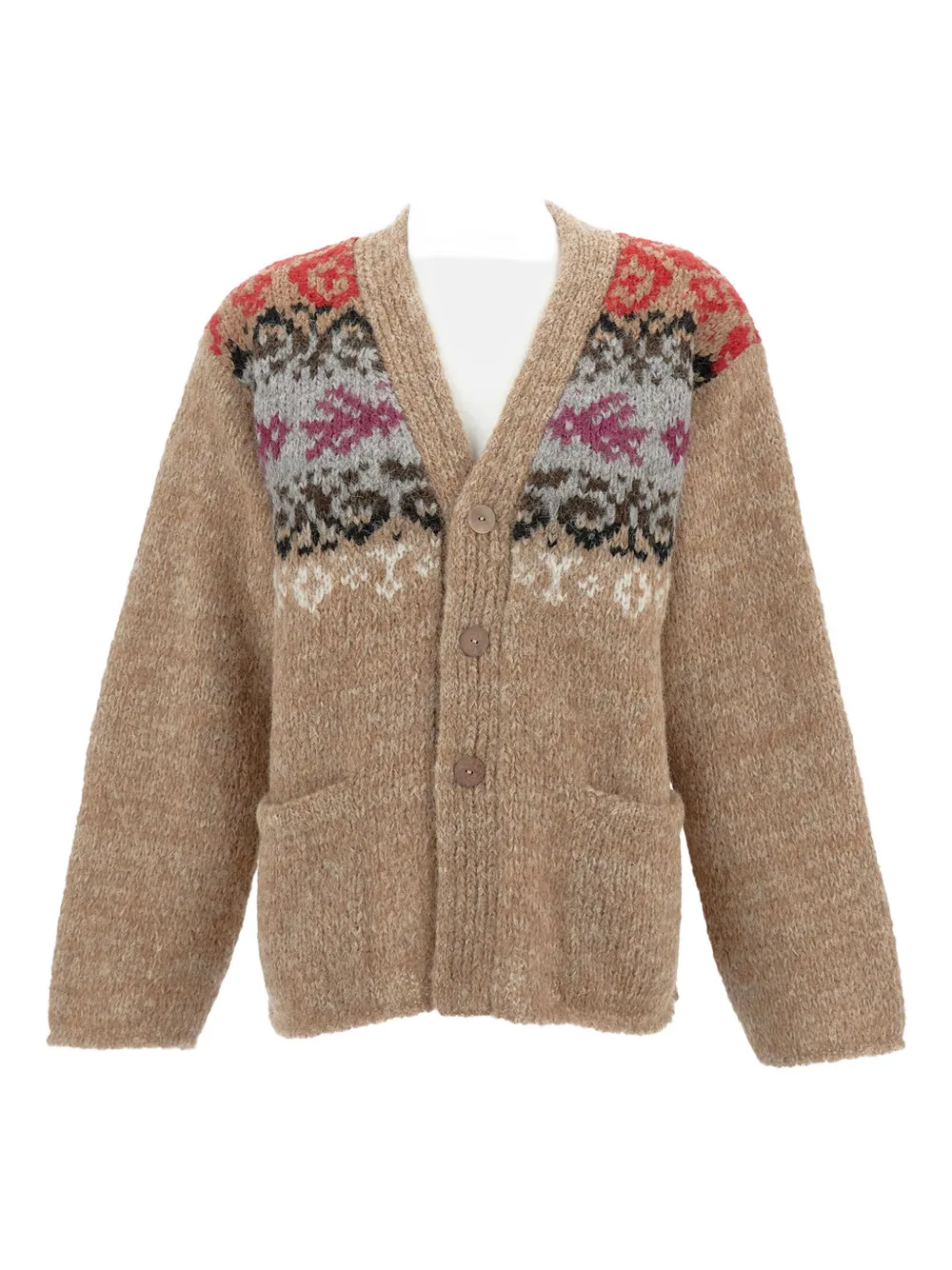 

Жаккардовый кардиган с узором Thibault Van Der Straete, нейтральный