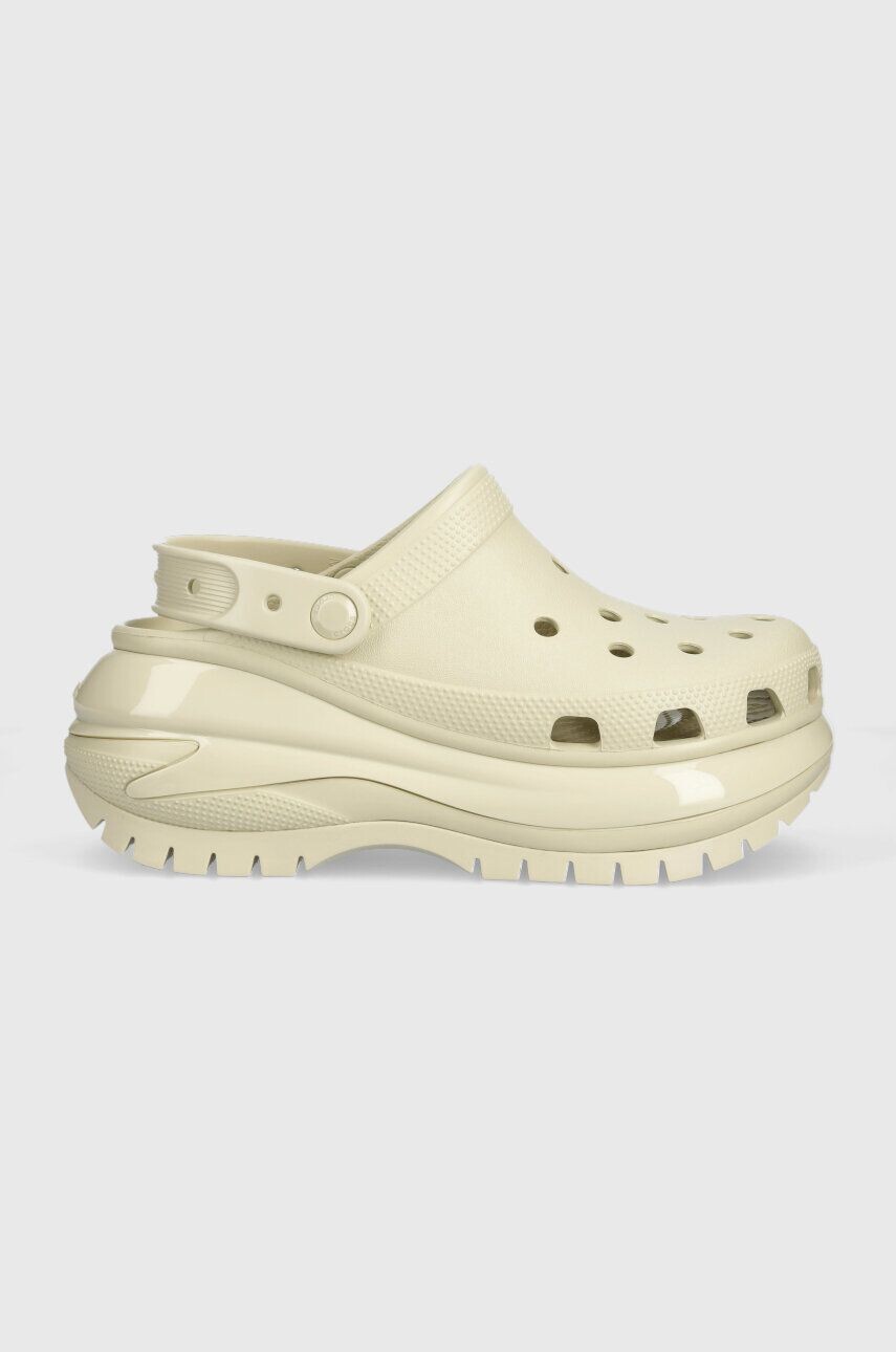 Шлепанцы Crocs Classic Mega Crush Clog, бежевый