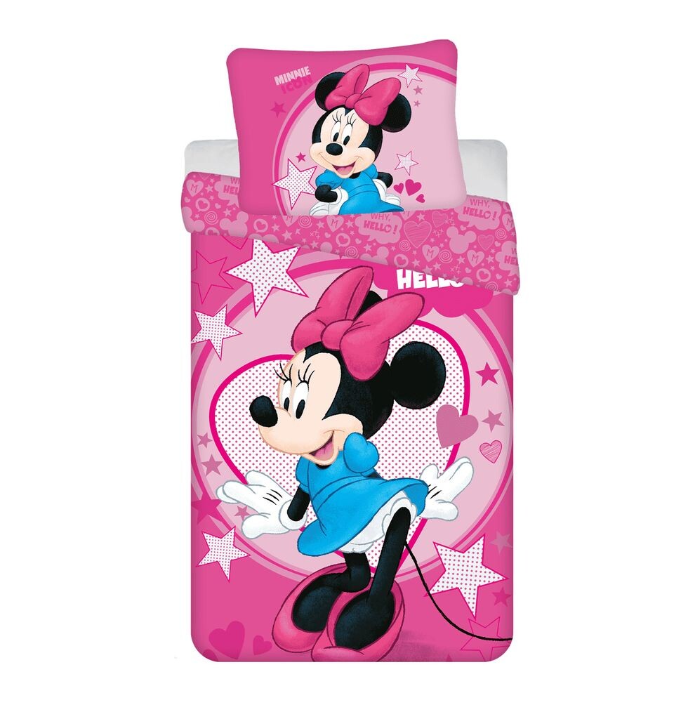 

Белье JERRY FABRICS в т.ч. микрополиэстер Minnie Hello - микрофибра, 140/200, 70/90 см