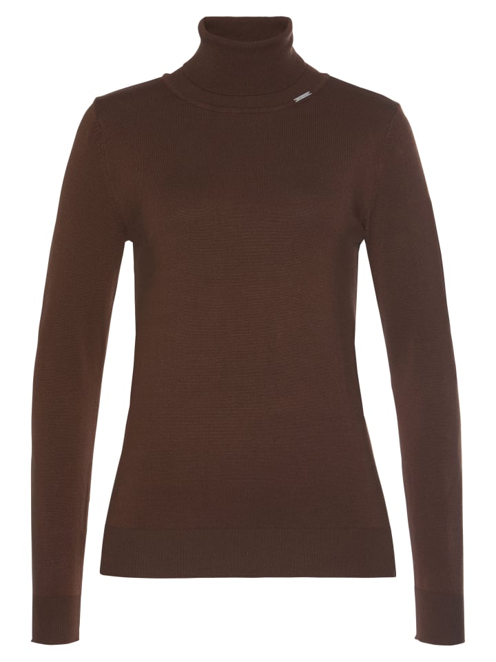 

Bruno Banani Коричневый свитер с высоким воротником