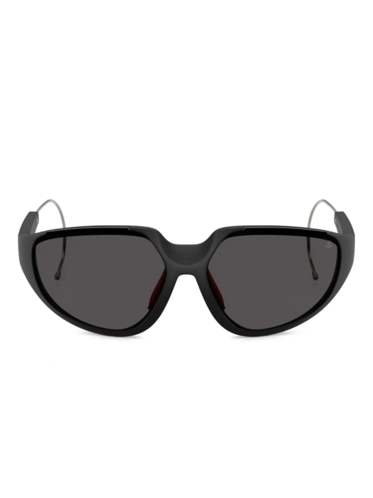 

Moncler Eyewear logo-print солнцезащитные очки, черный