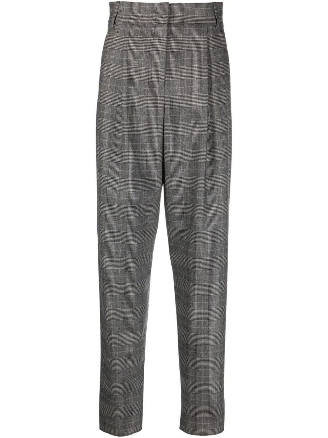 

Emporio Armani клетчатые брюки POW с завышенной талией, черный