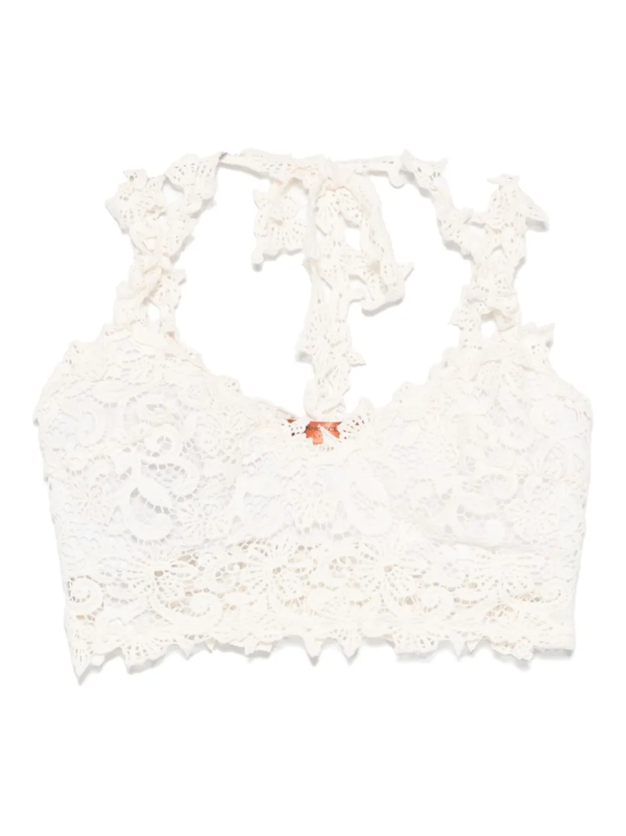 

Кружевной топ Ermanno Scervino, нейтральный