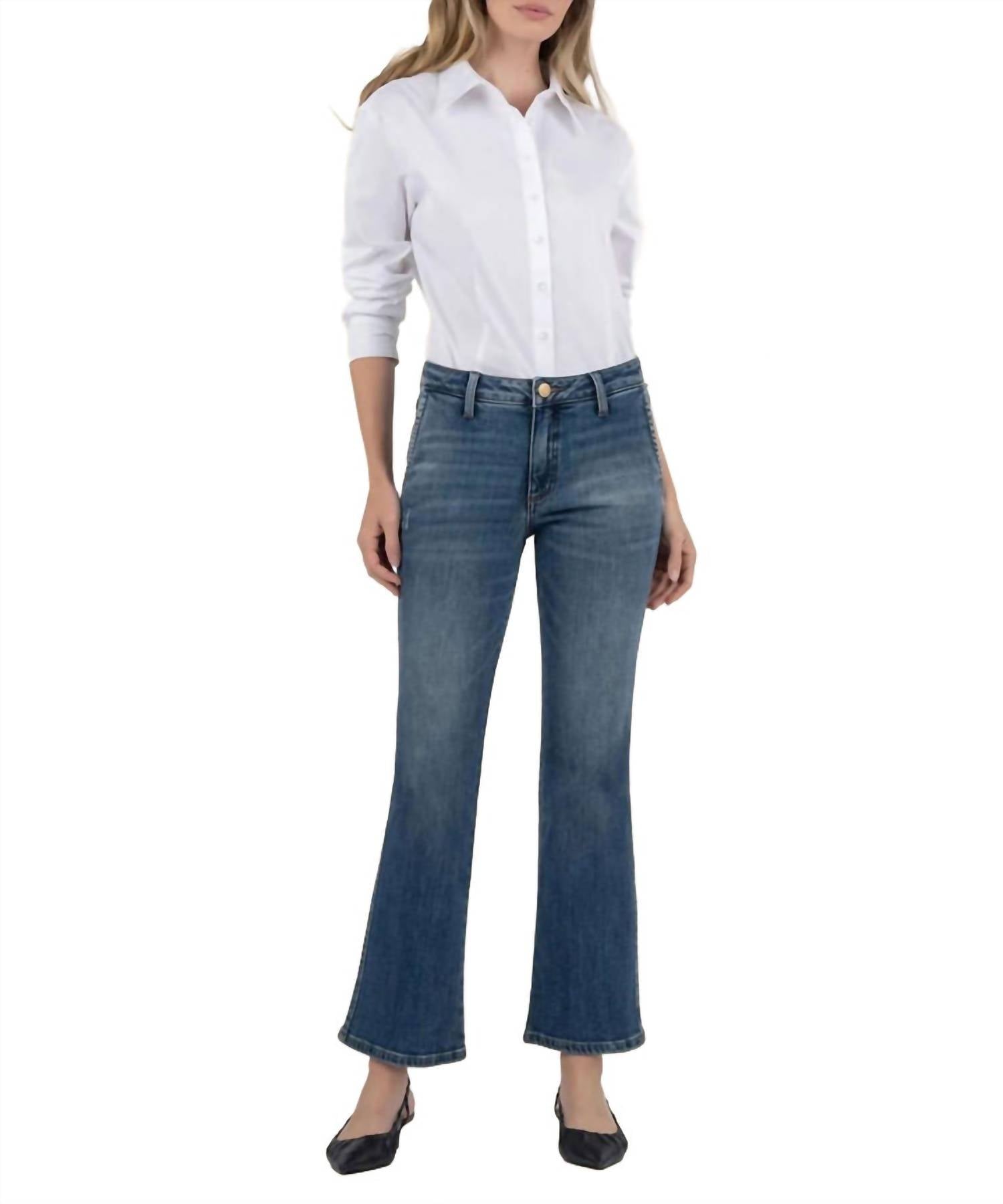 

Джинсы-клеш Kelsey со средней посадкой и щиколоткой Kut From The Kloth, Effectiveness