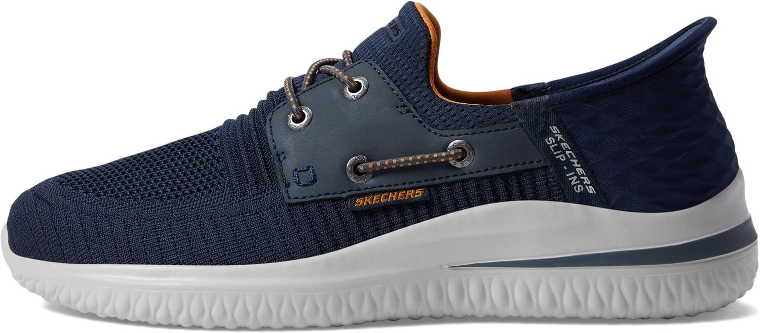 Кроссовки Delson 3.0 Roth Hands Free Slip-Ins SKECHERS, темно-синий — фото 4