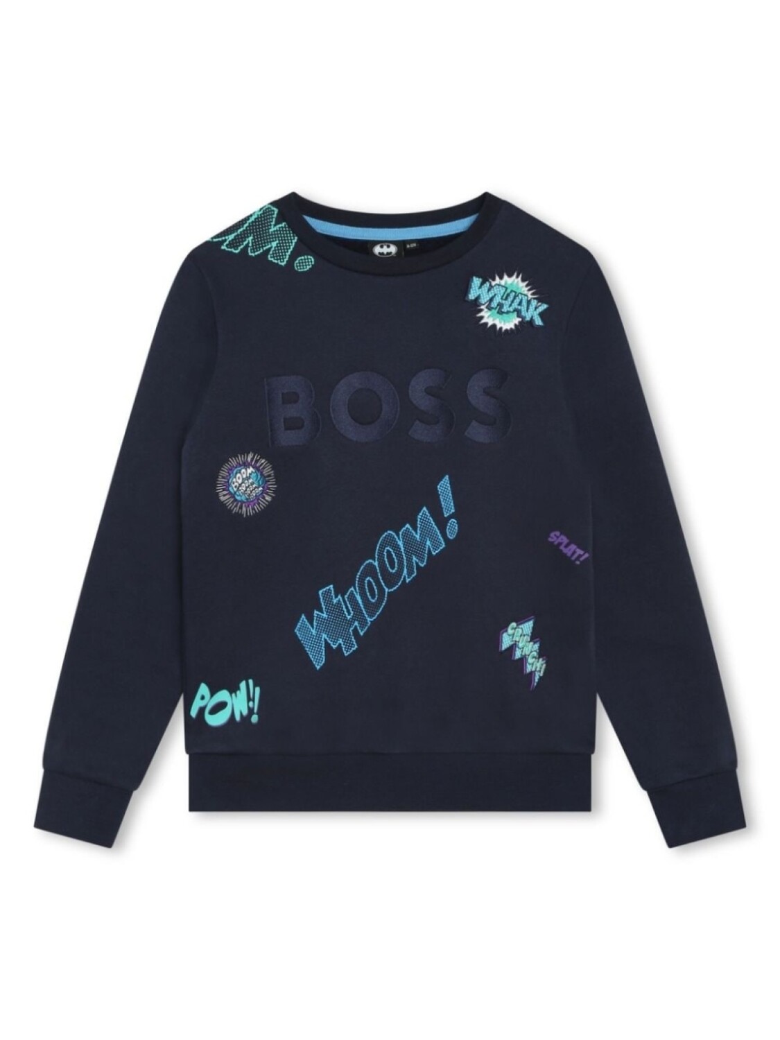 

BOSS Kidswear толстовка с вышивкой, синий