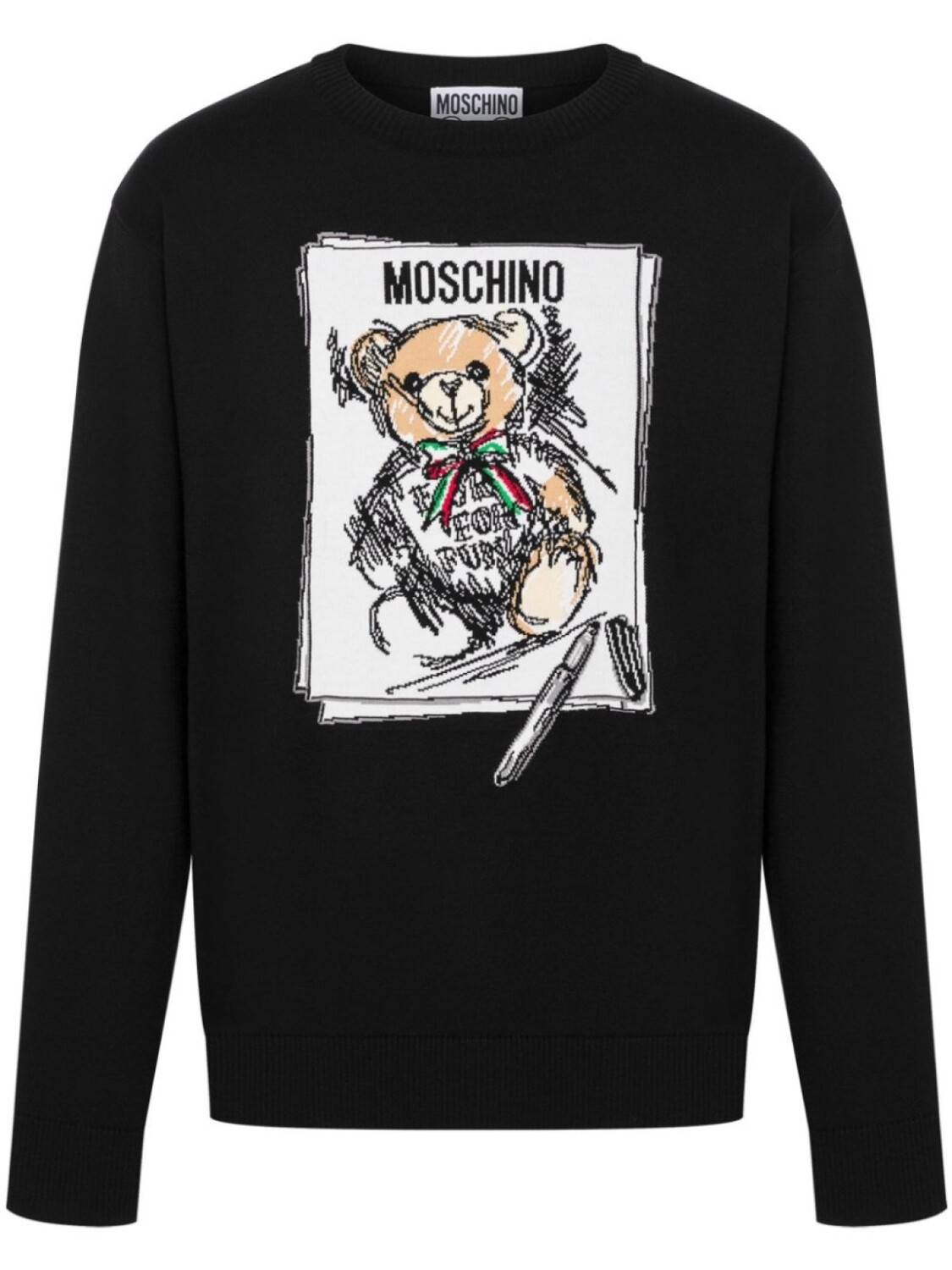 

Moschino джемпер Teddy Bear, черный