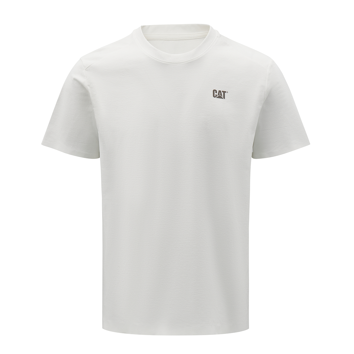 

Футболка мужская с круглым вырезом, умеренный прямой крой CAT, белый