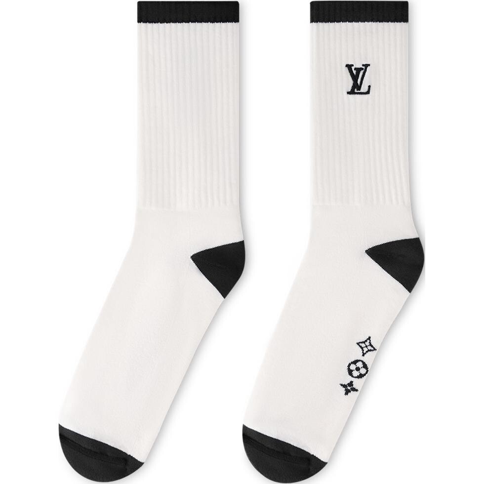 

Носки унисекс до середины икры LOUIS VUITTON, цвет 2 Pack (White)