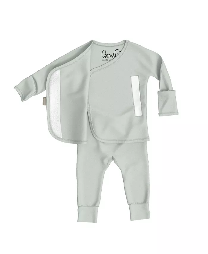 Baby Bonsie Skin to Skin для мальчика, без ножек Bonsie Baby, зеленый — фото 3